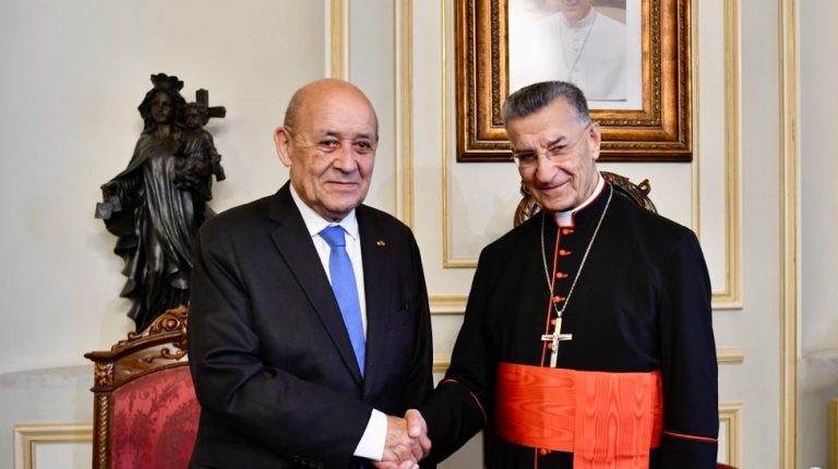 لودريان في بكركي