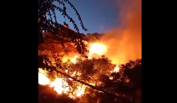 حريق في الصرفند