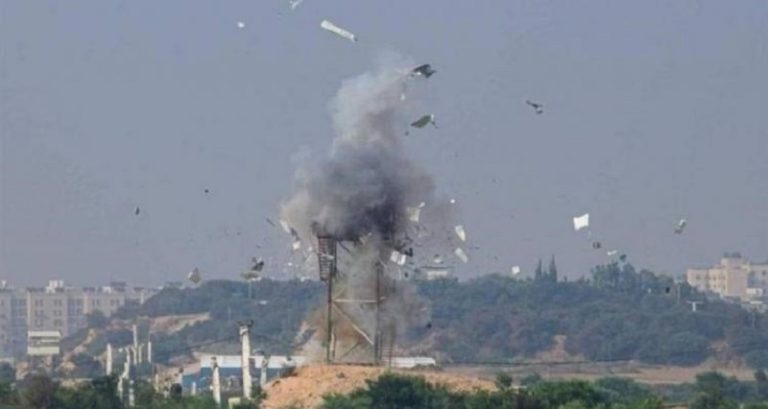 العدو يقصف نقطة رصد للمقاومة شرق غزة