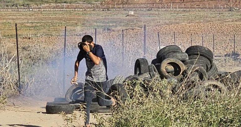 إصابات برصاص الاحتلال في تظاهرات غزة (فيديو)