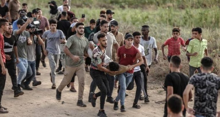 بالفيديو: شهداء وجرحى بانفجار في غزة