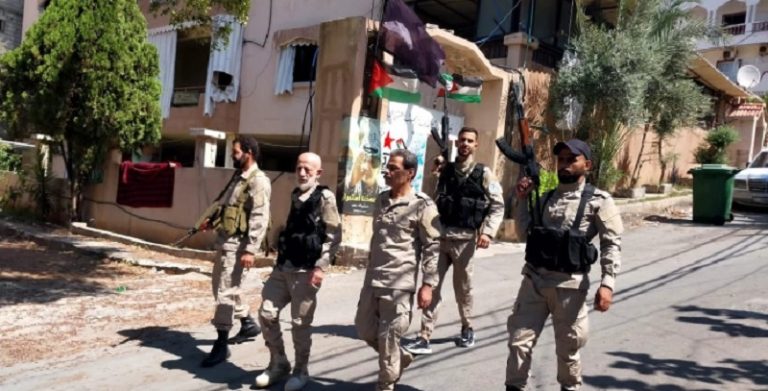 القوة الأمنية الفلسطينية تنتشر في عين الحلوة