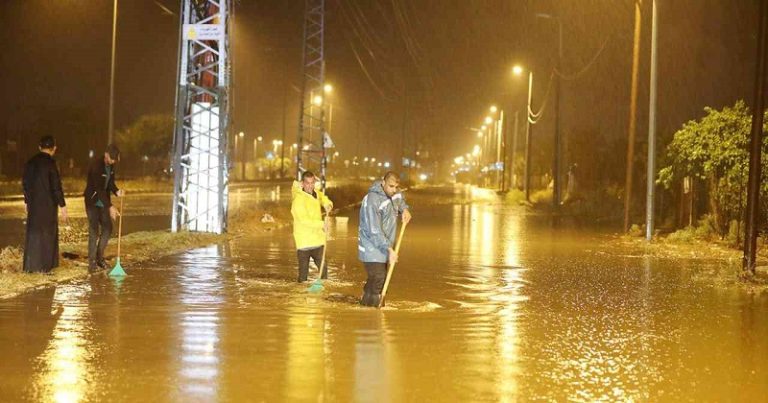 العاصفة “دانيال” في غزة