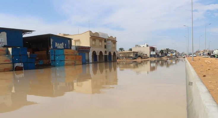 بالفيديو- شوارع ليبيا تغرف بالمياه.. ومصر تتخوف من الفيضانات