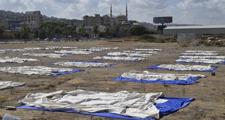 بالصور: إزالة خيم اللاجئين في ملعب صيدا