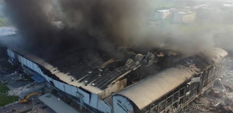 بالفيديو.. قتلى بحريق في تايوان