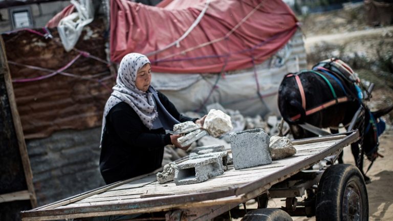 نزوح 187500 شخص داخل قطاع غزّة