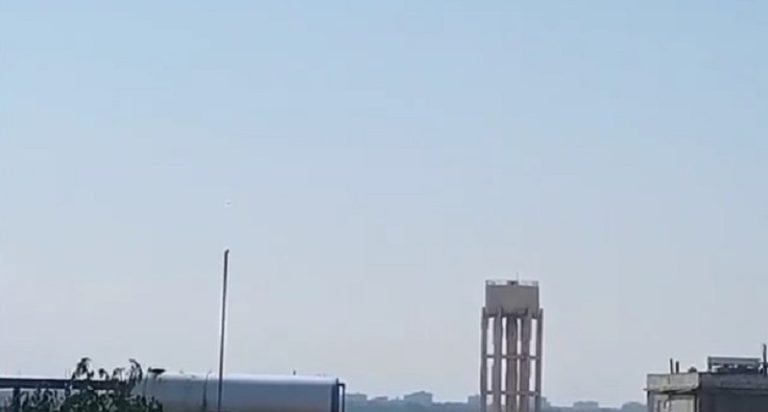 بالفيديو: إسقاط مسيرة فوق حمص