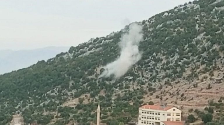 احتراق بساتين زيتون في شبعا بقذائف العدو