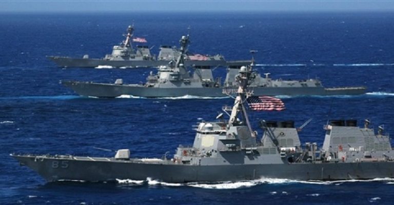 سفن بحرية أميركية وطائرات عسكرية بالقرب من كيان العدو؟