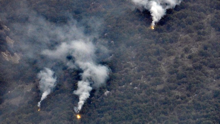 بالصور.. محاولة إشعال حريق فاشلة للعدو في الخيام!