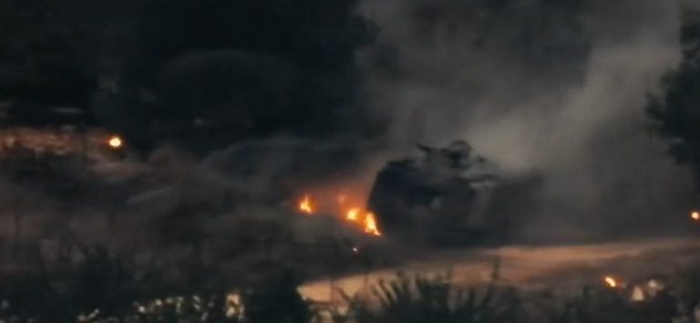 بالفيديو.. لحظة إستهداف الملالة “الاسرائيلية”