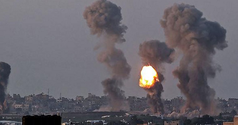 بعد دقائق من إنتهاء زيارة بايدن.. الاحتلال يكثف غاراته على غزة