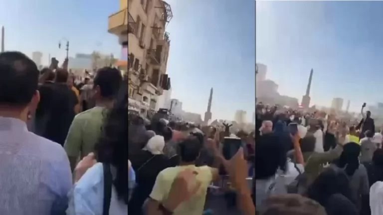 بالفيديو.. اقتحام آلاف المتظاهرين ميدان التحرير في القاهرة