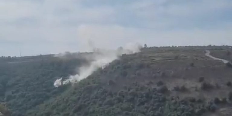 طائرات مسيرة تشارك بالقصف على الحدود اللبنانية (فيديو)