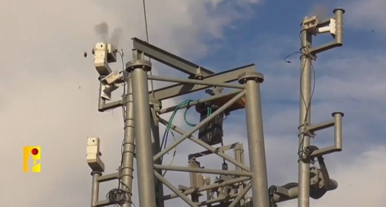 بالفيديو: استهداف كاميرات الرصد وتجهيزات العدو عند الحدود