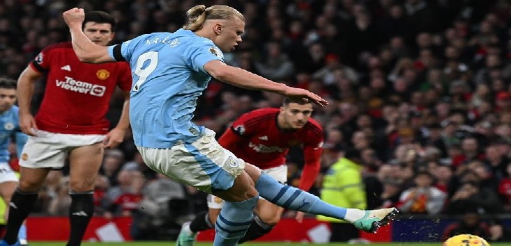 السيتي يحسم ديربي مانشستر ويهزم اليونايتد بثلاثية