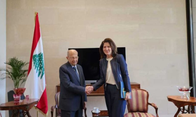 عون يستقبل السفيرة الأميركية