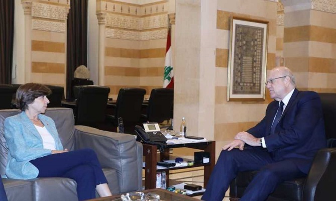 كولونا بعد لقاء ميقاتي: لإبقاء جنوب لبنان خارج التشنجات