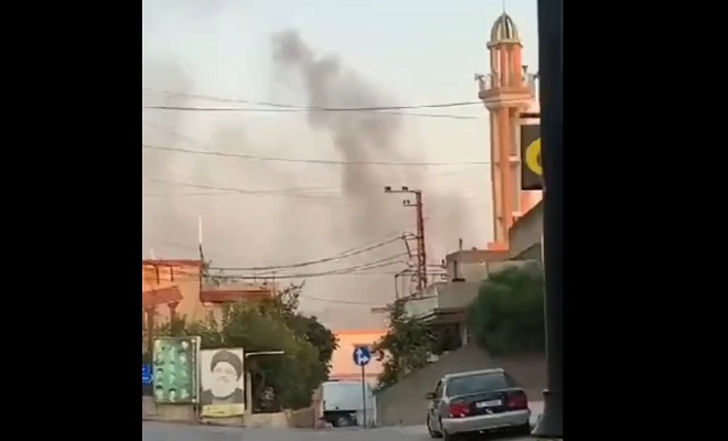 بالفيديو .. لحظة إستهداف مدرسة في عيتا الشعب