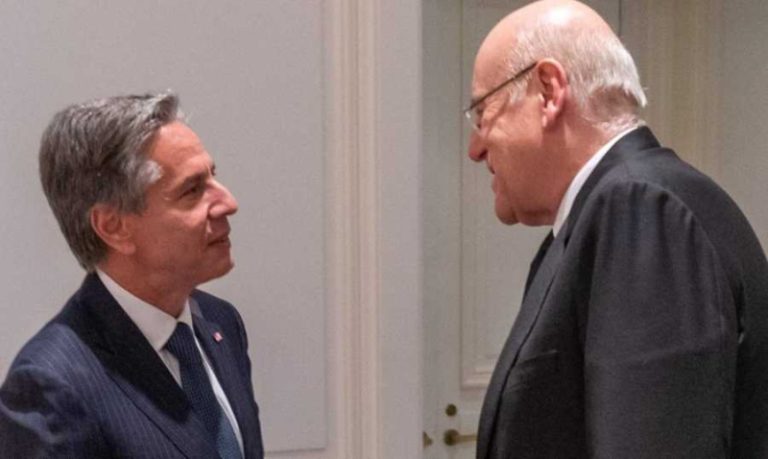 أوضاع لبنان والمنطقة.. بين ميقاتي وبلينكن