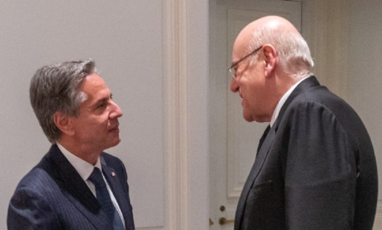 بماذا وعد بلينكن ميقاتي؟