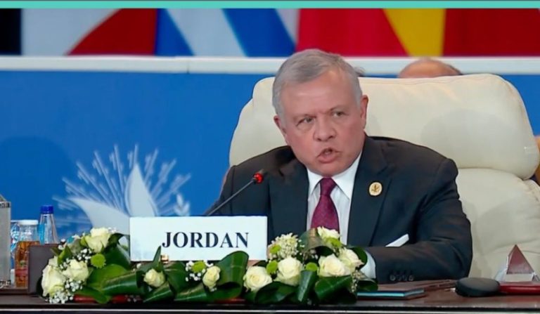 ملك الأردن: ما يحصل في غزة جريمة حرب