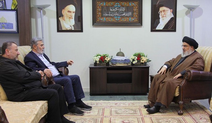 نصرالله يلتقي نخالة والعاروري