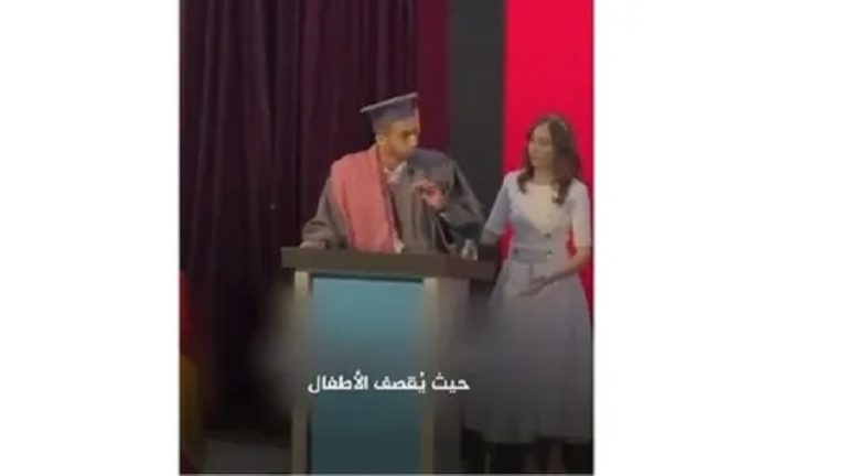 بالفيديو.. طالب أردني يُمنع من اكمال خطاب تخرجه بسبب القضية الفلسطينية