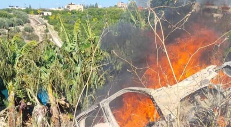 بالفيديو.. استشهاد 4 مدنيين باستهداف سيارة في الشعيتية