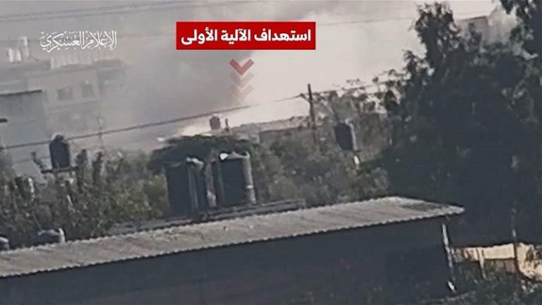 بالفيديو.. “القسام” تتصدى للعدو في خانيونس