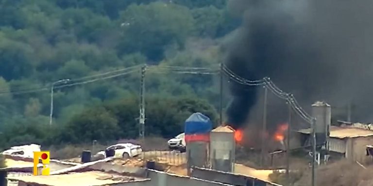 بالفيديو.. مشاهد من استهداف جيش الاحتلال بالقرب من “دوفيف”