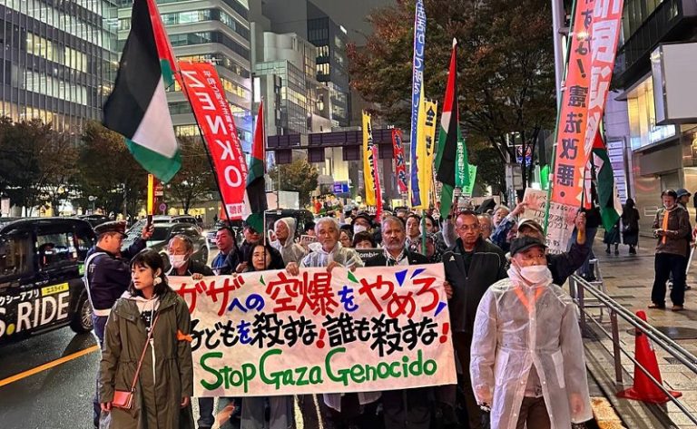 بالفيديو.. مظاهرات بالآلاف في اليابان