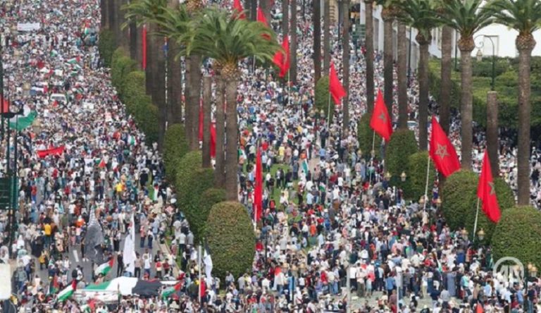 بالفيديو | مسيرات حاشدة في المغرب دعماً لفلسطين!