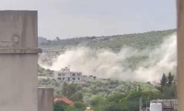 بالفيديو.. قصف صهيوني على قرى جنوبية