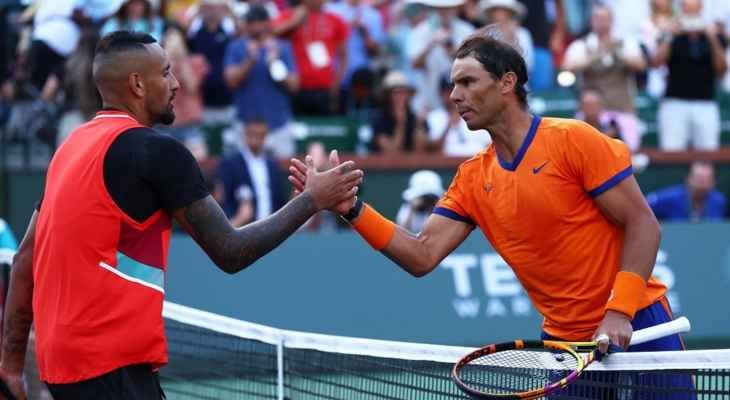 كيريوس: ملاعب التنس تفتقد نادال