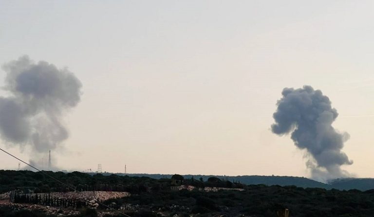 غارات للعدو فوق عدة مناطق حدودية