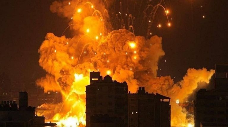 بالفيديو.. قصف عنيف على غزة