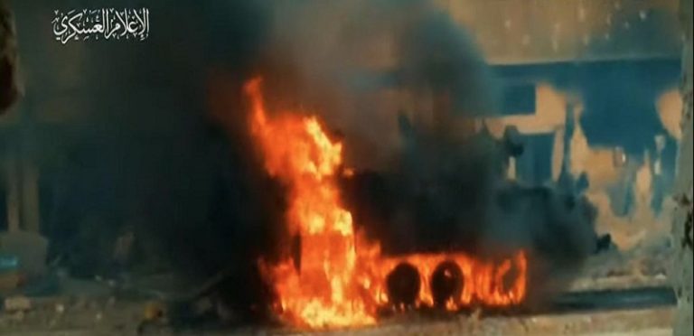 “القسام” تستهدف دبابة للعدو في حي الشجاعية