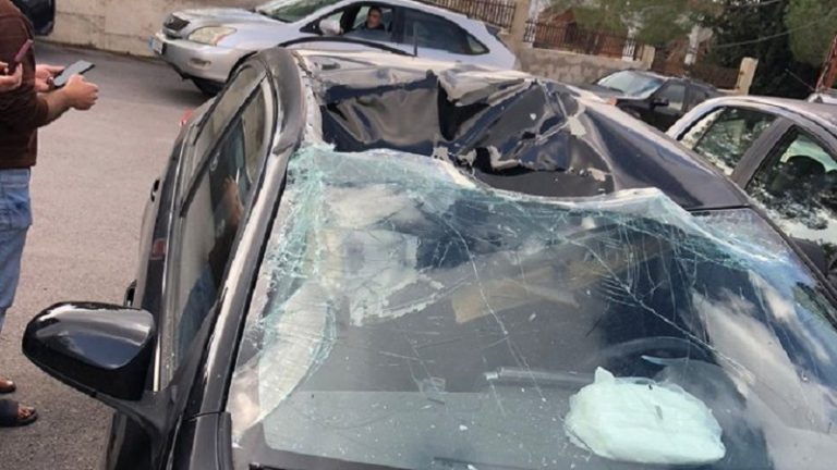 بالفيديو.. سقوط صاروخ اعتراضي على ياطر