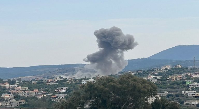 بالفيديو.. آثار الغارة التي استهدفت كفركلا