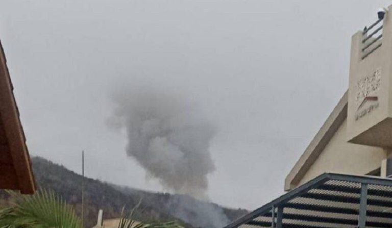 بالفيديو.. صاروخ على مستوطنة “شلومي”