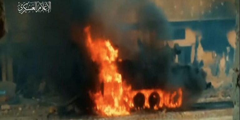 “القسام” تستهدف دبابة “ميركافا” صهيونية