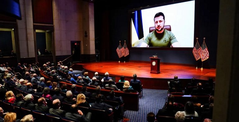 زيلينسكي يلغي فجأة خطابه الموجه للكونغرس الأميركي