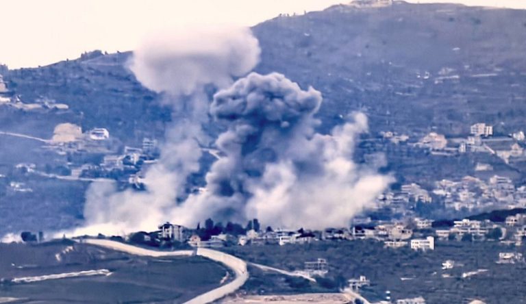 بالفيديو.. غارة على كفركلا