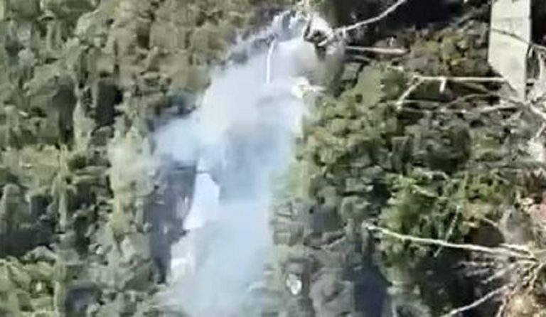 بالفيديو.. طائرة مفخخة تنفجر في “مرغليوت”