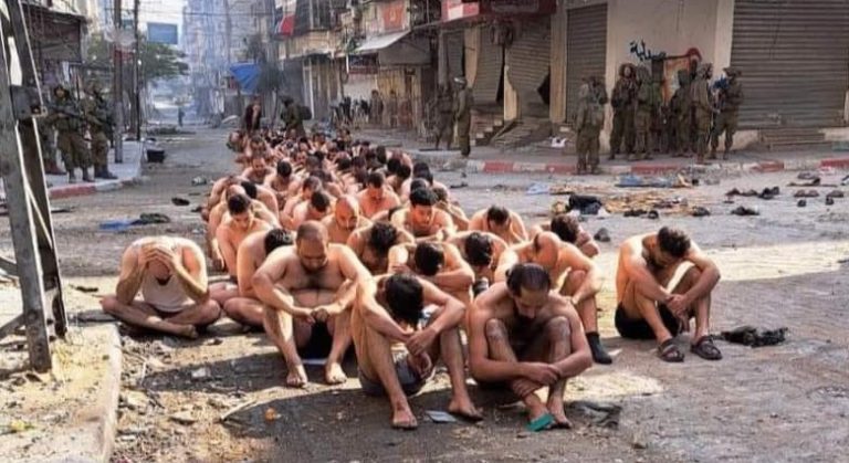 بالفيديو: العدو يعرّي الفلسطينيين لإجبارهم على النزوح!