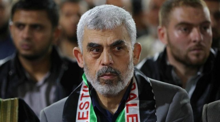 مندوب الاحتلال في الأمم المتحدة يرفع صورة ورقم هاتف يحيى السنوار!