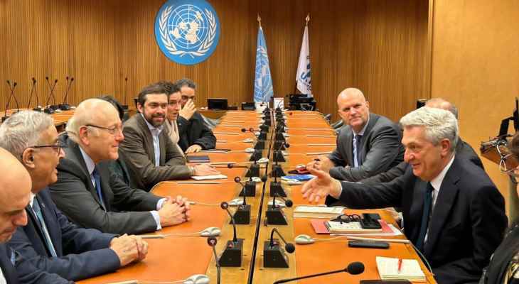 ميقاتي: مفوضية اللاجئين سلمت الأمن العام داتا النازحين