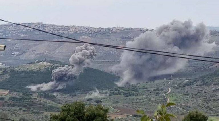 طيران العدو يستهدف أحراج راشيا الفخار